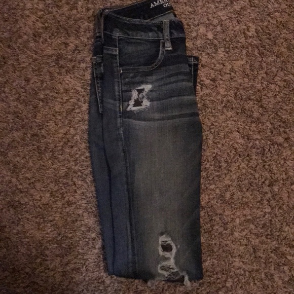 American Eagle Jeans with patches! - Picture 2 of 4